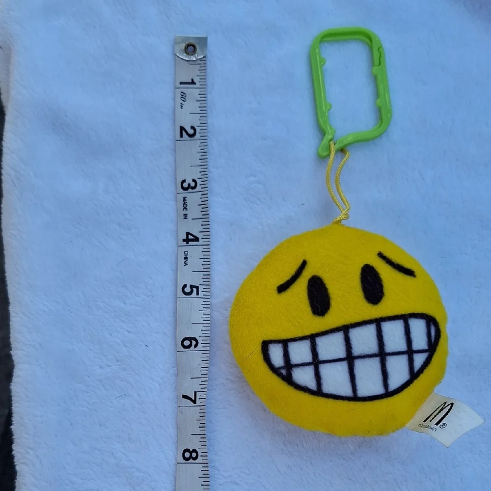 McDonald's Yellow and White Emoji Keychain